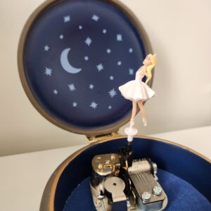 Dancing Ballerina Round Music Box